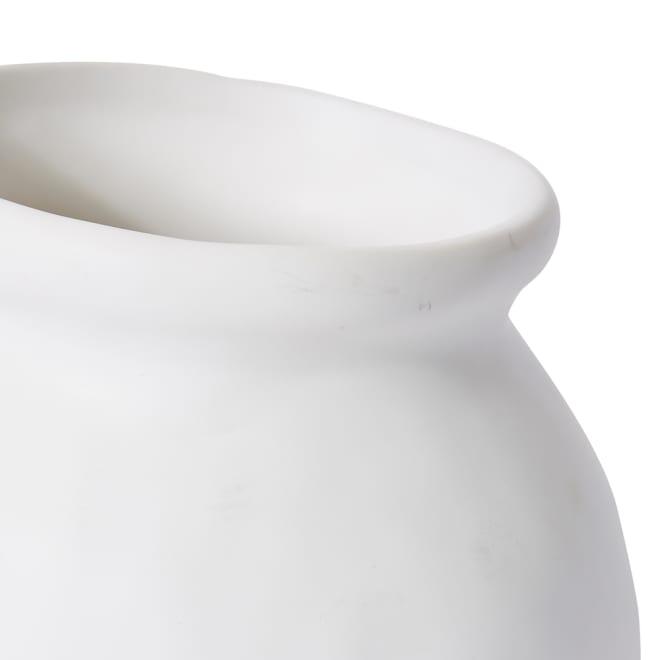 Nakano Round Vase - White, 13cm (H)