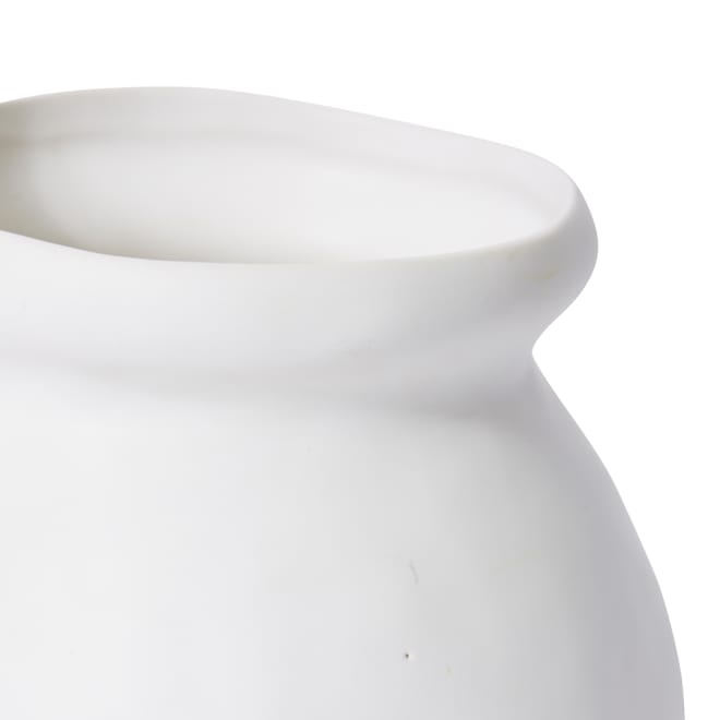 Nakano Round Vase - White, 17cm (H)