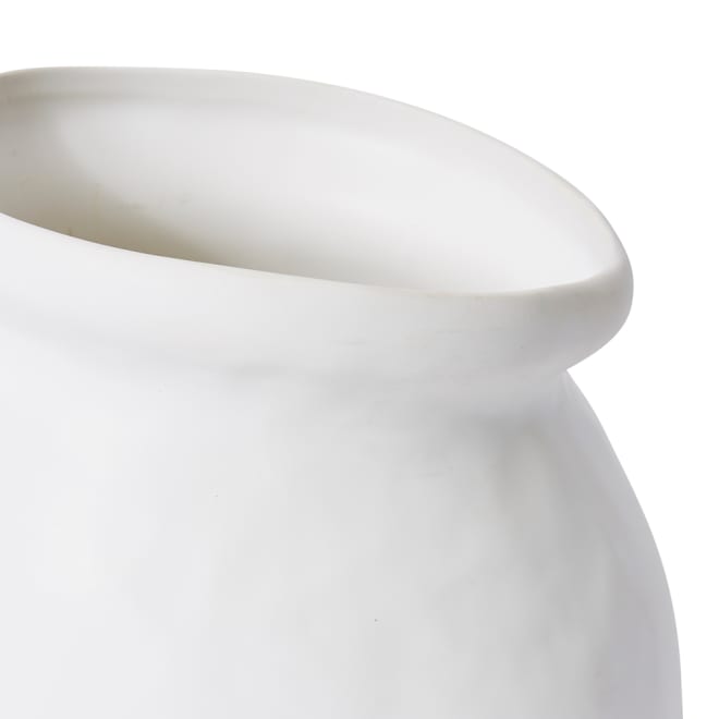 Nakano Round Vase - White, 24cm (H)