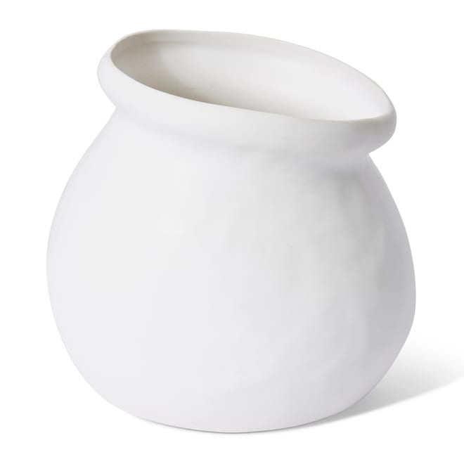 Nakano Round Vase - White, 24cm (H)