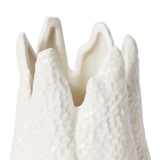 Sekani Vase - White, 19cm (H)