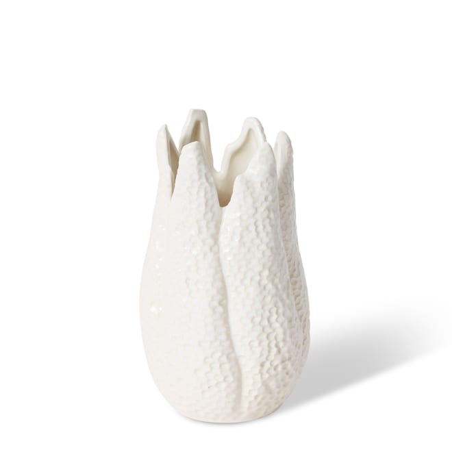 Sekani Vase - White, 19cm (H)