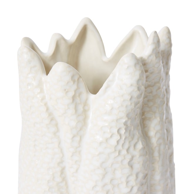 Sekani Vase - White, 29cm (H)