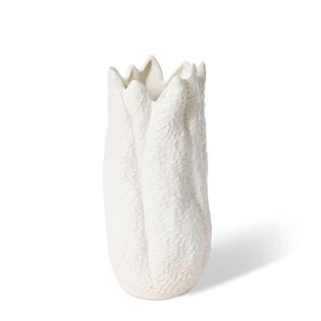 Sekani Vase - White, 29cm (H)