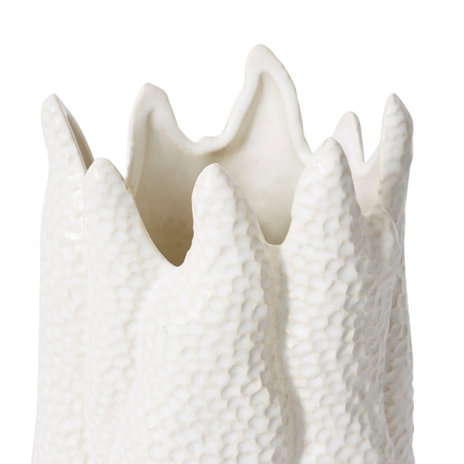 Sekani Vase - White, 38cm (H)