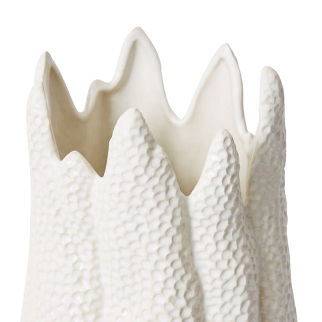 Sekani Vase - White, 57cm (H)