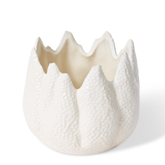 Sekani Pot - White, 16cm (H)