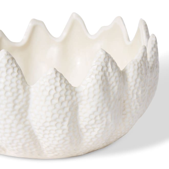 Sekani Bowl - White, 15cm (H)