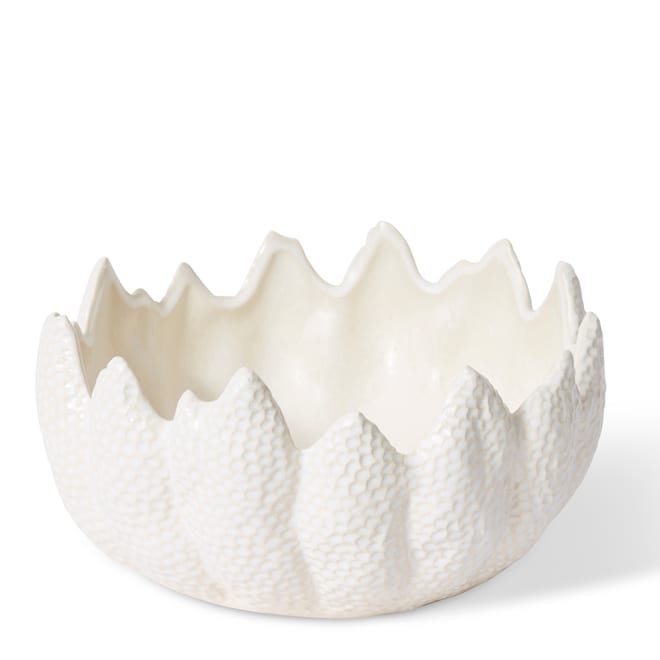 Sekani Bowl - White, 15cm (H)