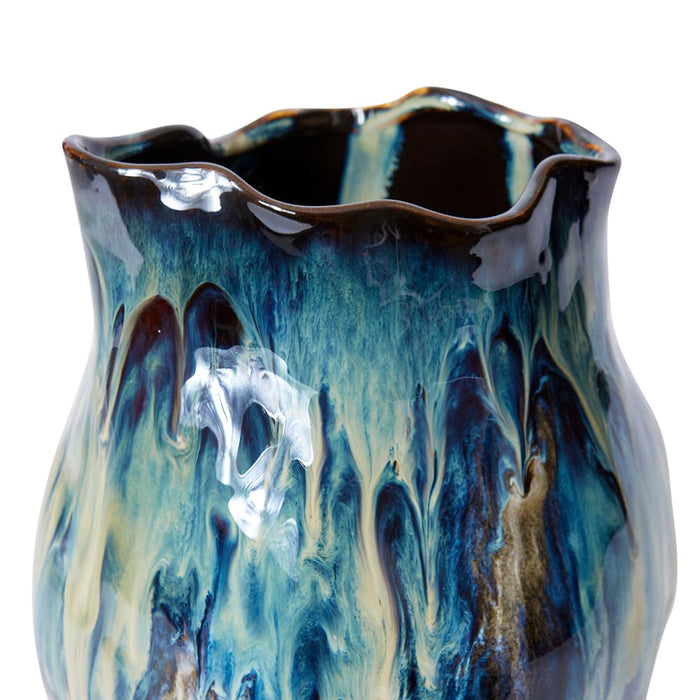Sueko Vase - Blue Beige, 23cm (H)