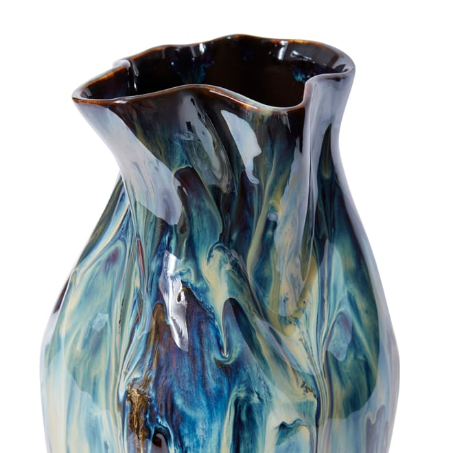 Sueko Vase - Blue Beige, 38cm (H)