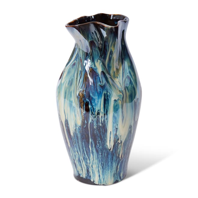 Sueko Vase - Blue Beige, 38cm (H)