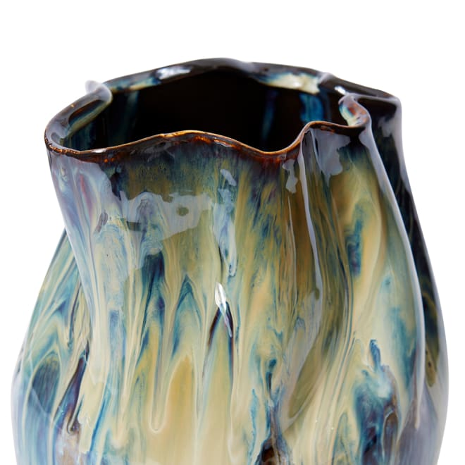 Sueko Vase - Blue Beige, 30cm (H)