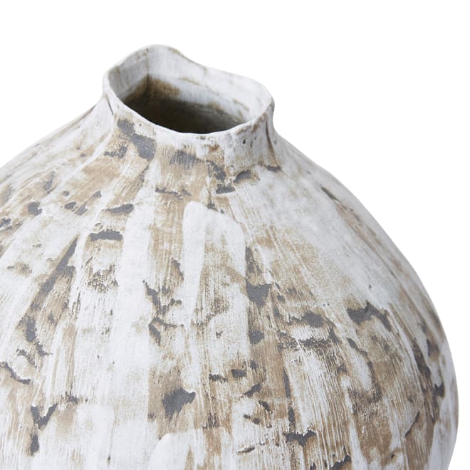 Ortiz Vase - Brown Cream, 33cm (H)