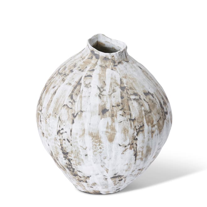 Ortiz Vase - Brown Cream, 33cm (H)