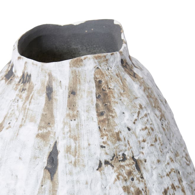 Ortiz Vase - Brown Cream, 45cm (H)