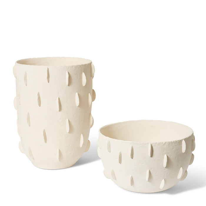 Obioma (DS) Bowl - Ivory, 23cm (H)