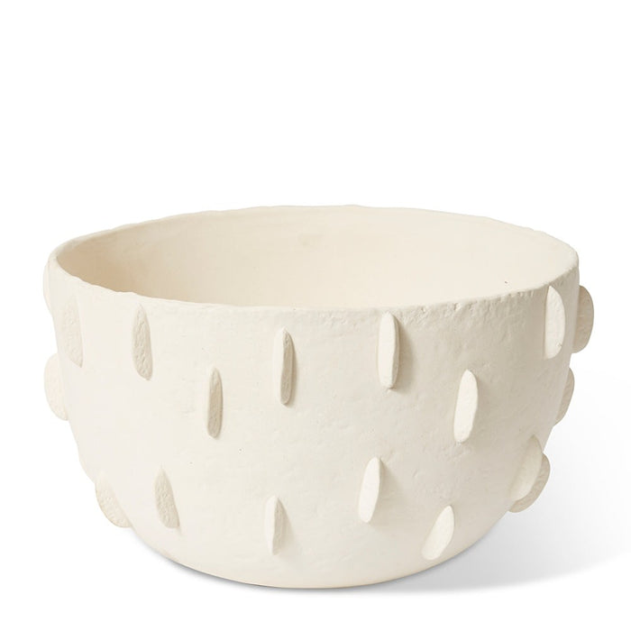 Obioma (DS) Bowl - Ivory, 23cm (H)
