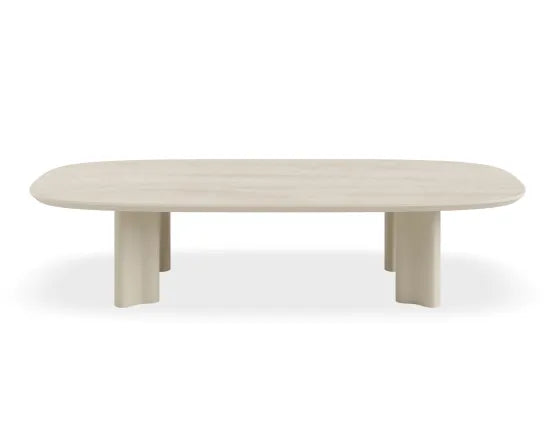 Vela Coffee Table - Outdoor - latte - Dune Ceramic Top, 150cm W