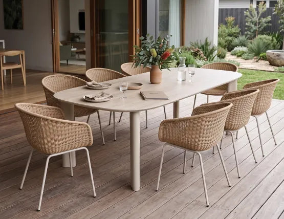 Tulum Rattan Armchair - Outdoor - Latte