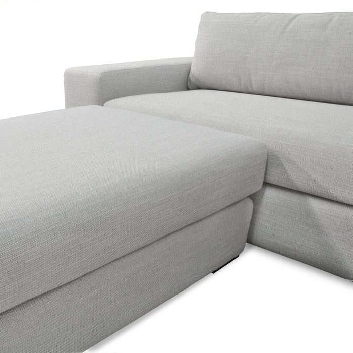 CLC802 3 Seater Sofa With Chaise - Light Texture Grey