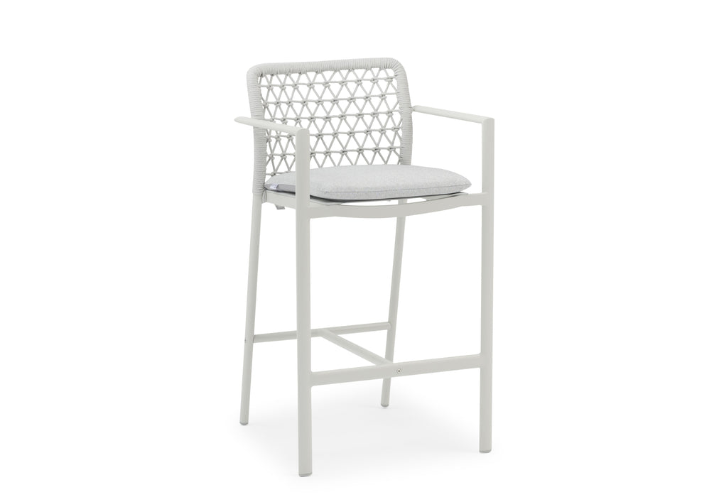 Verona Outdoor Barstool - Light Grey