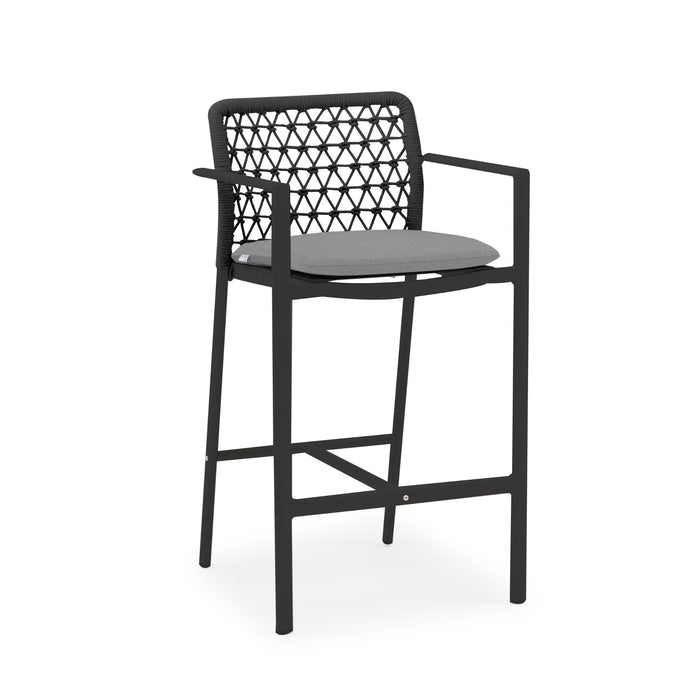 Verona Outdoor Barstool - Charcoal - Raffinata