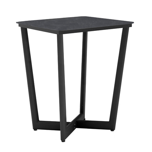 Verona Square Outdoor Bar Table - Charcoal - Raffinata