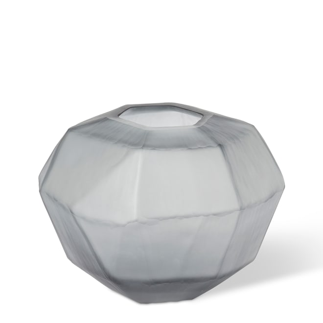 Waylon Vase - Smoke Grey, 23cm (H)