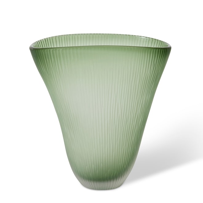 Lona Vase - Green, 30cm (H)