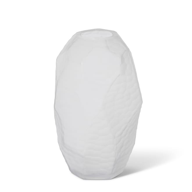 Rufus Vase - Frosted White, 27cm (H)