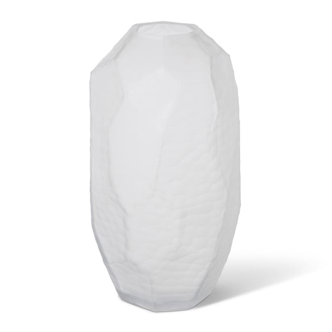 Rufus Vase - Frosted White, 35cm (H)