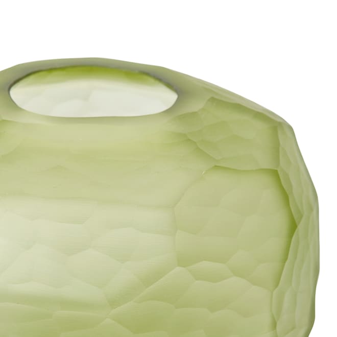 Rufus Round Vase - Dark Green, 15cm (H)