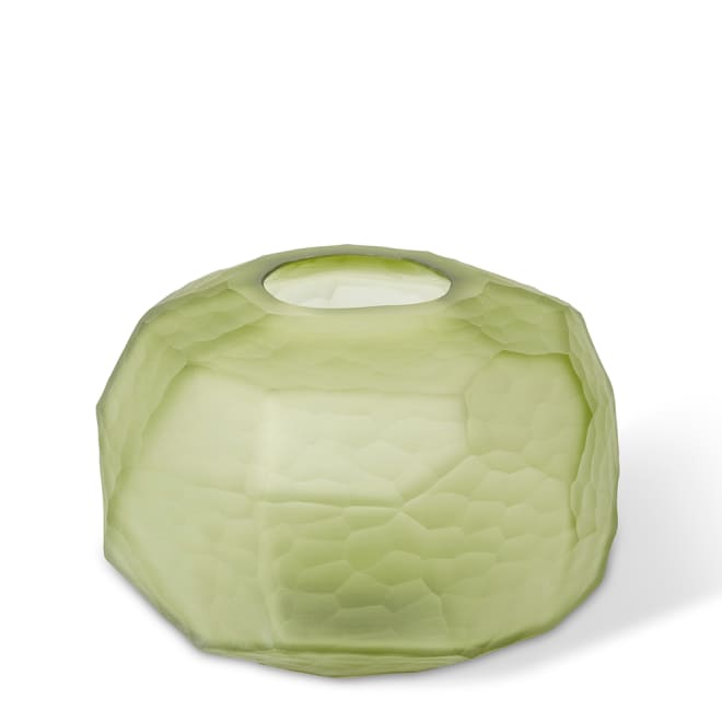 Rufus Round Vase - Dark Green, 15cm (H)