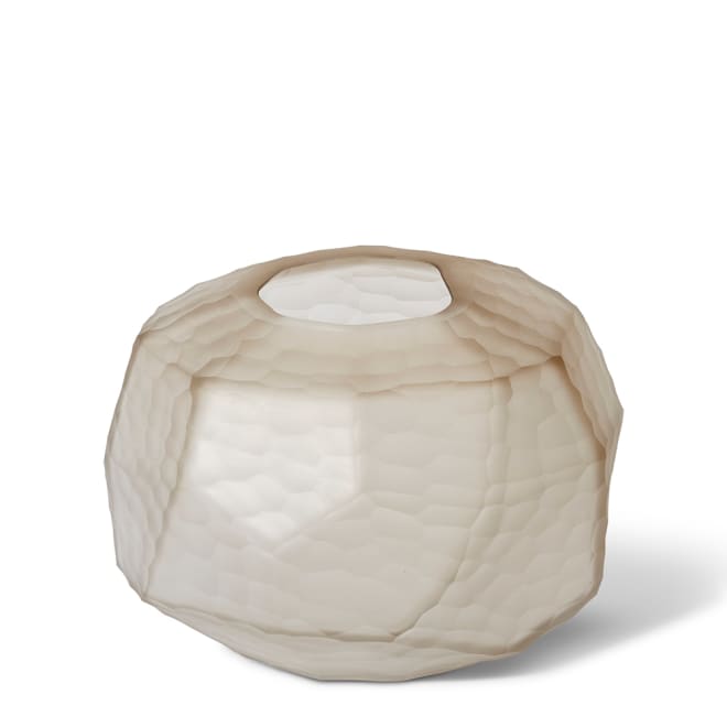 Rufus Round Vase - Sand, 15cm (H)