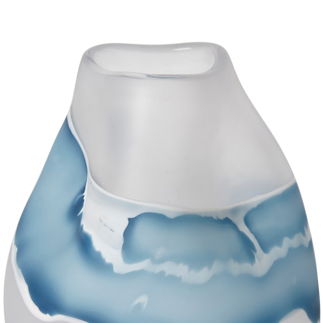 Zaida Vase - Blue/White, 26cm (H)