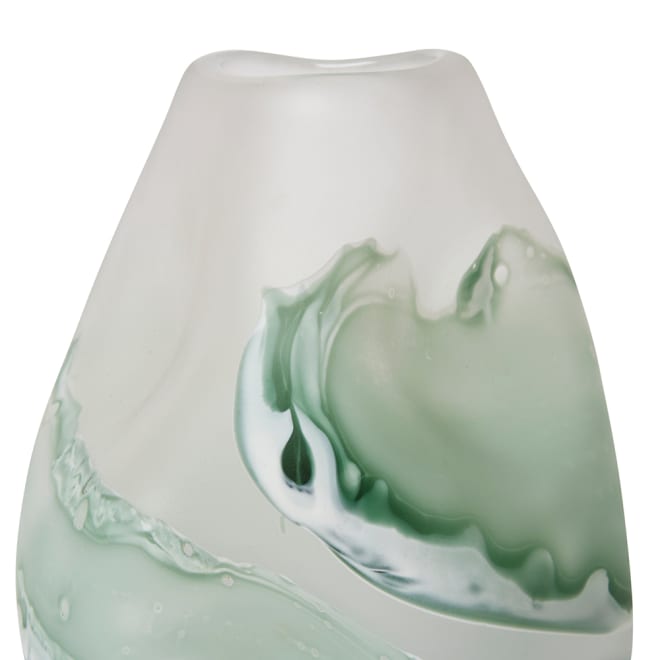 Zaida Vase - Sage/White, 26cm (H)