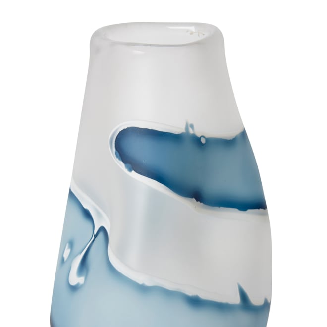 Zaida Vase - Blue/White, 44cm (H)