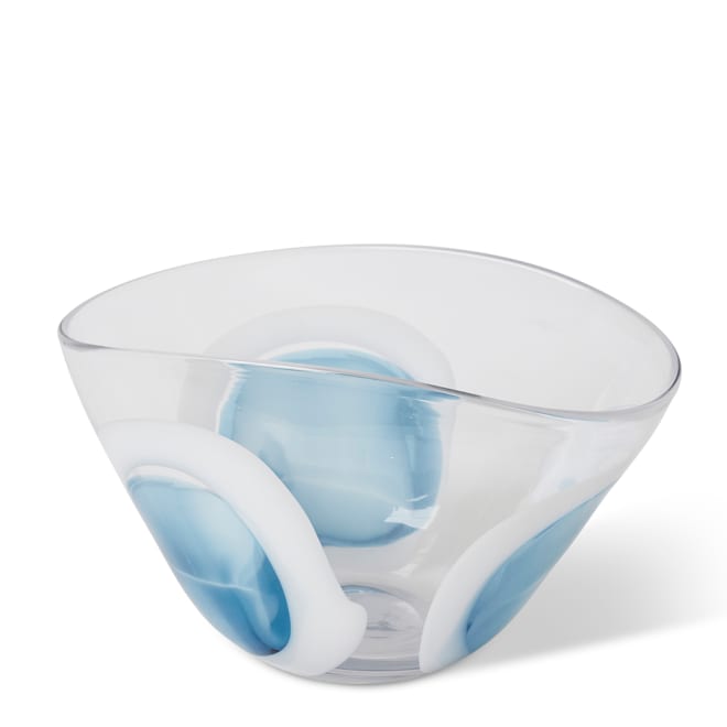 Carina Bowl - Blue/Clear, 19cm (H)