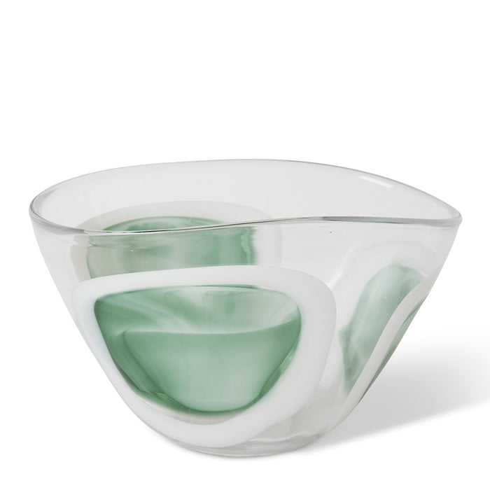 Carina Bowl - Sage/Clear, 19cm (H)