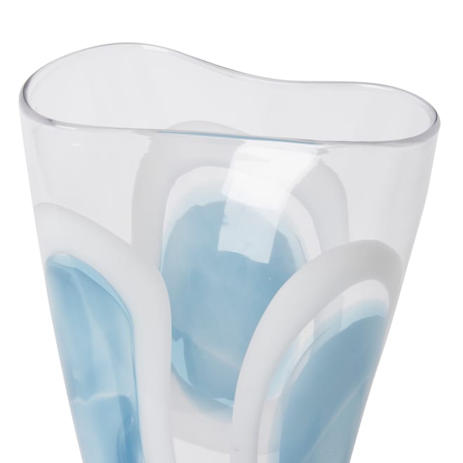 Carina Vase - Blue/Clear, 36cm (H)