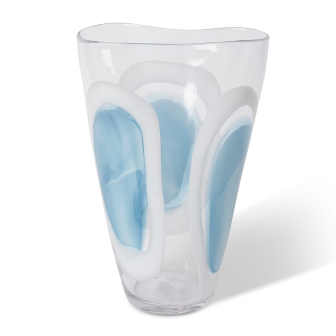 Carina Vase - Blue/Clear, 36cm (H)