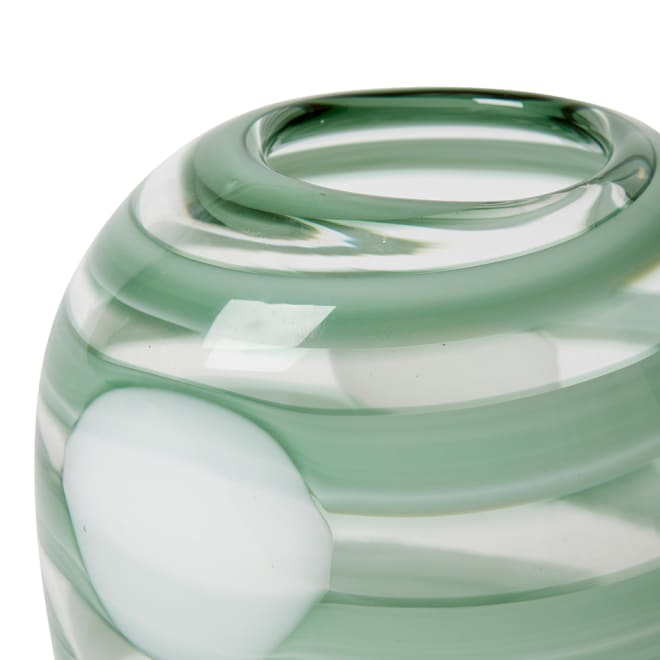 Belle Vase - Sage/Clear, 21cm (H)