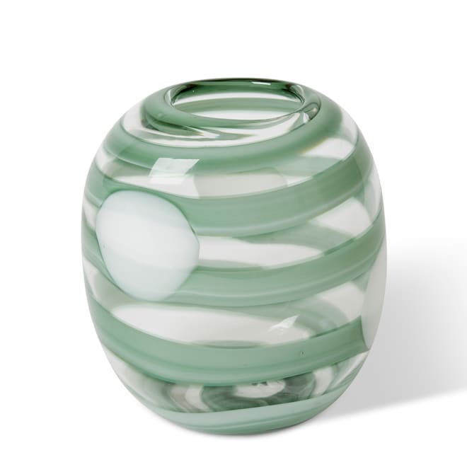 Belle Vase - Sage/Clear, 21cm (H)