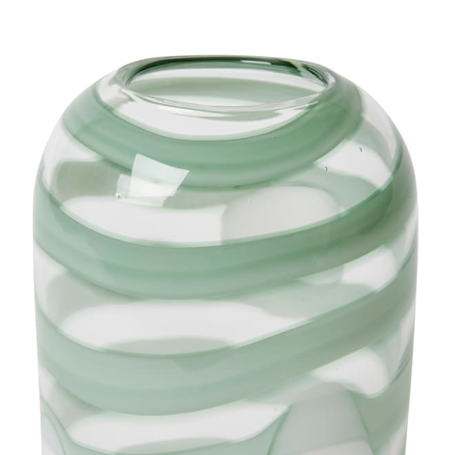 Belle Vase - Sage/Clear, 33cm (H)