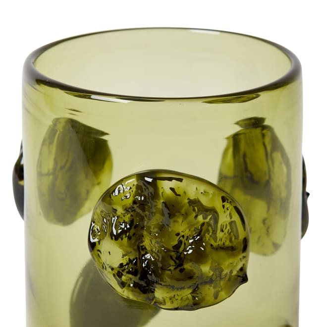 Mansa Vase - Green/White, 27cm (H)