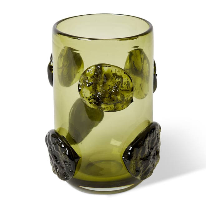 Mansa Vase - Green/White, 27cm (H)