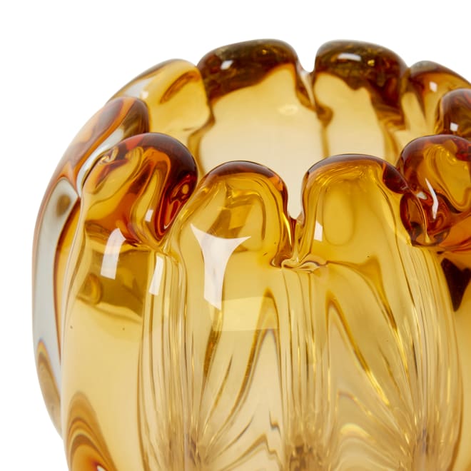 Thandie Vase - Amber, 17cm (H)