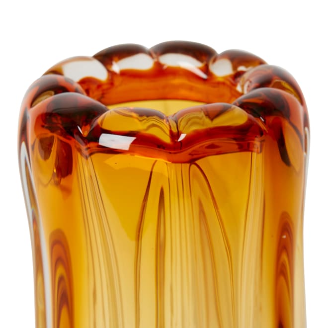 Thandie Tall Vase - Amber, 26cm (H)