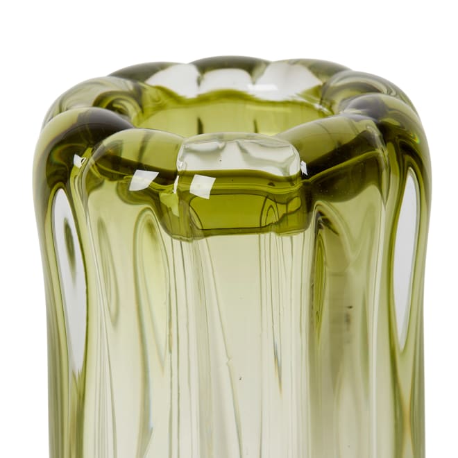 Thandie Tall Vase - Green, 26cm (H)